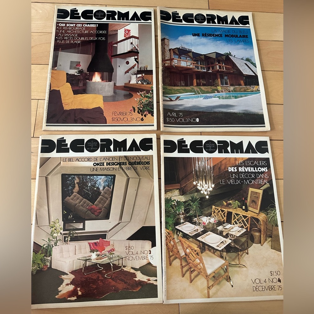 Vintage Décormag Magazine Set 1980